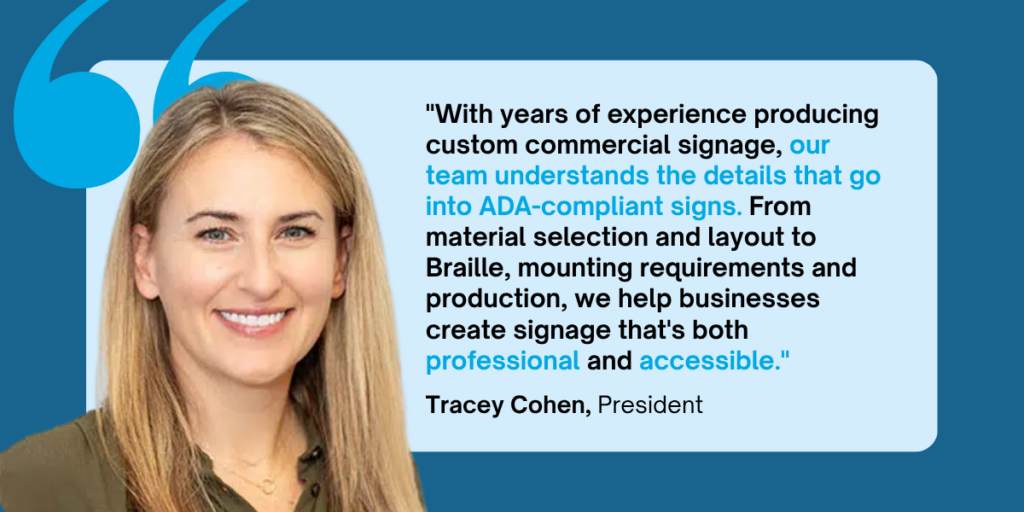 ADA-Compliant Signs | Target Print & Mail | Tallahassee Printer