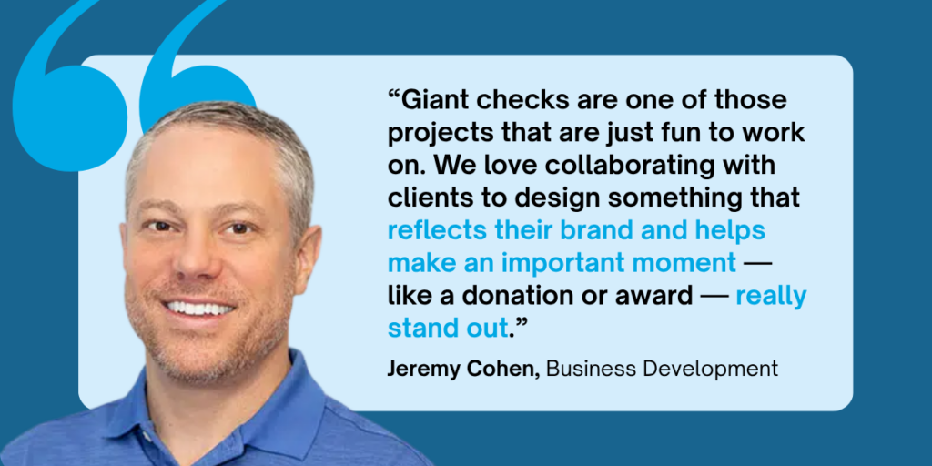 Giant Checks | Target Print & Mail | Tallahassee Printing