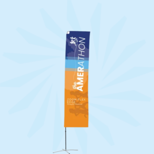 straight feather flag