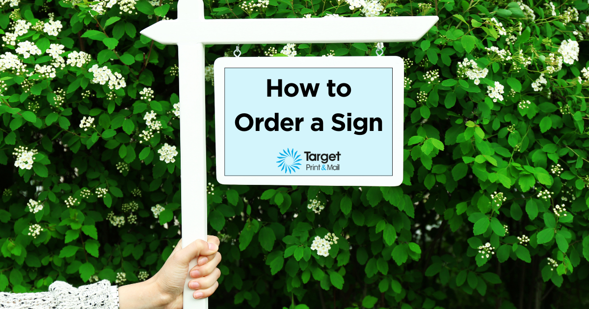 A sign that reads: "How to Order a Sign"