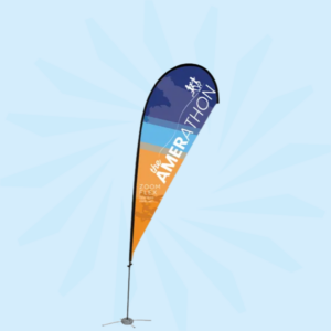 teardrop feather flag